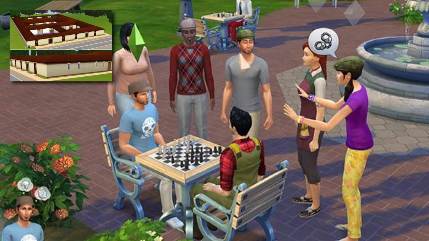 'Homina Blastima, Enama Polap!' Local Sims Protest Proposed Mega-House